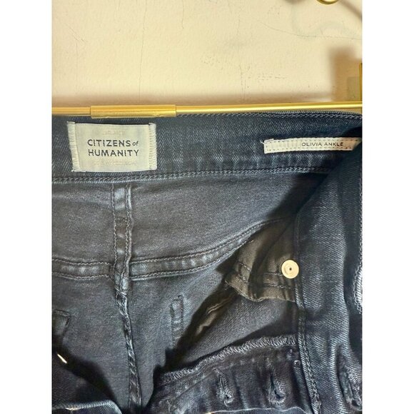 Citizens of humanity dark wash olivia ankle jeans size 27 - Picture 3 of 8